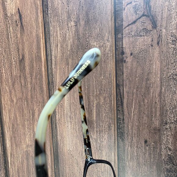 Lulu Guinness Eyeglasses Womens Cat Eye Designer Frames L207 BLK 50-18 - Picture 9 of 11